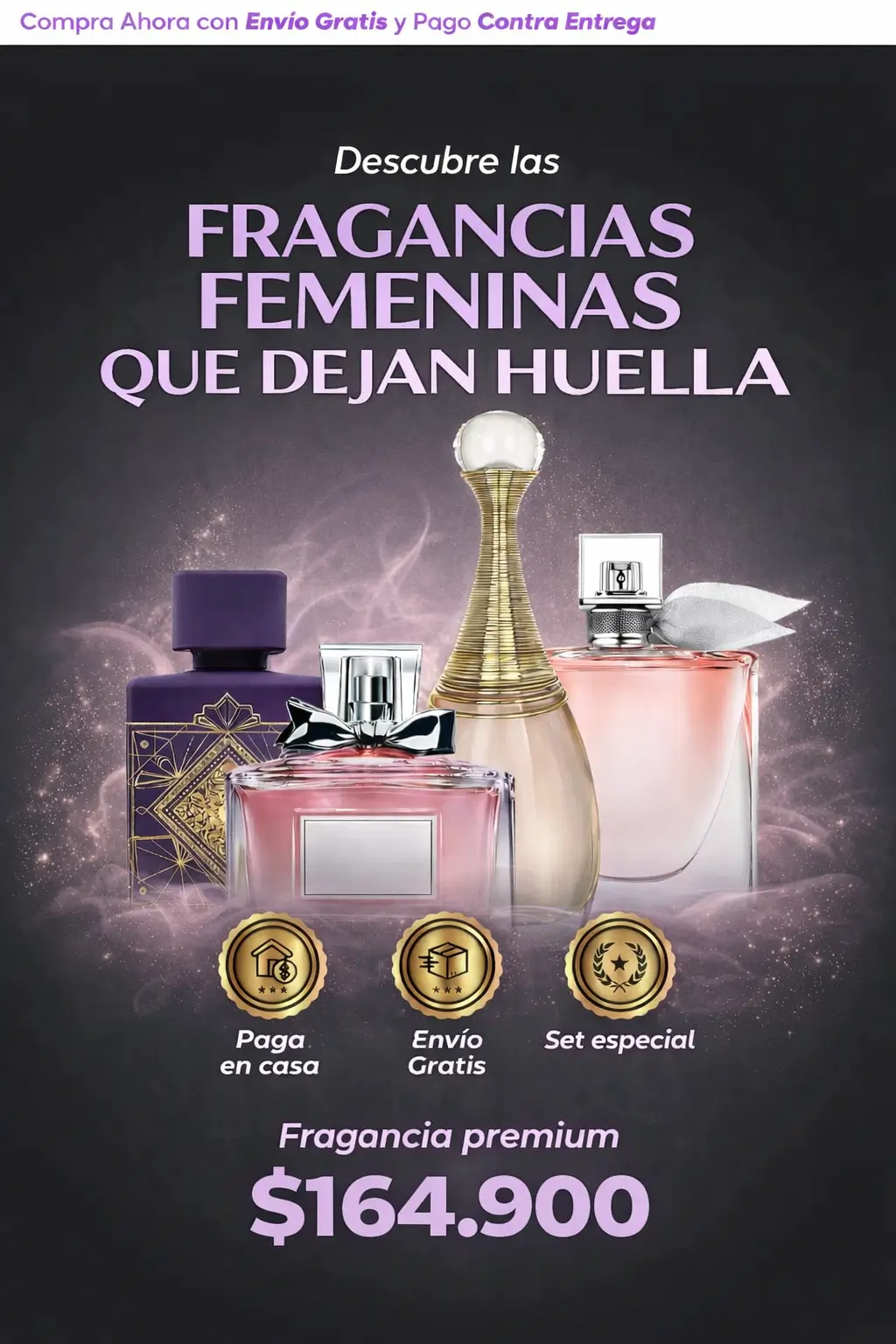 COMBO X4 VIDA ES BELLA +  AMETHYSTA + MISS DIOR + JADORE (Copia)